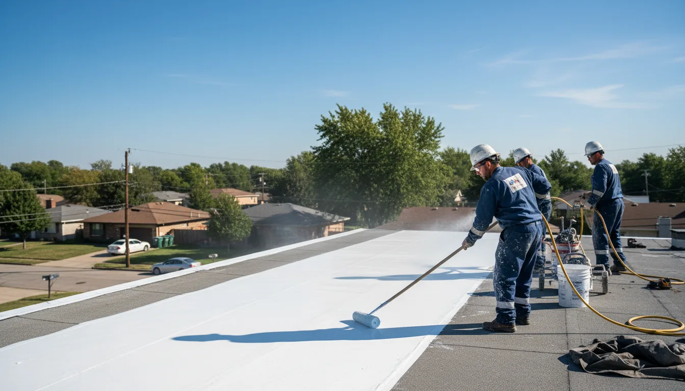 Commercial roof coating in Fairbank, PA near me